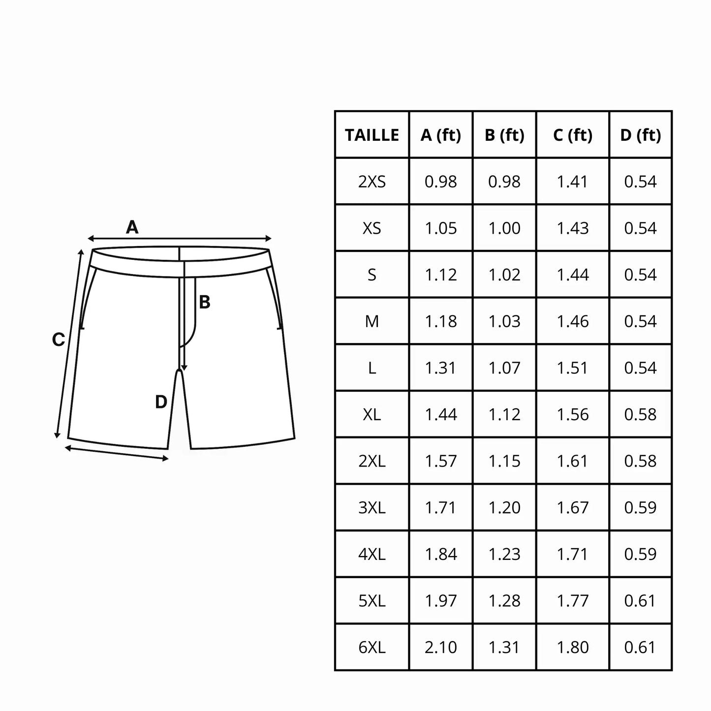 Short De Bain – Drapeau De L'Antarctique – Tissu Léger – Séchage Rapide