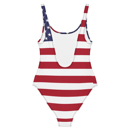 Maillot De Bain Femme – Drapeau Des États-Unis – 1 Pièce