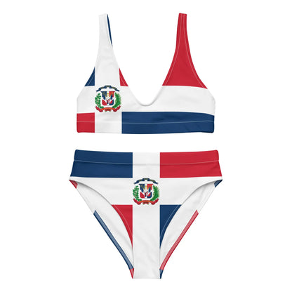 Maillot De Bain Femme – Drapeau De La République Dominicaine – 2 Pièces