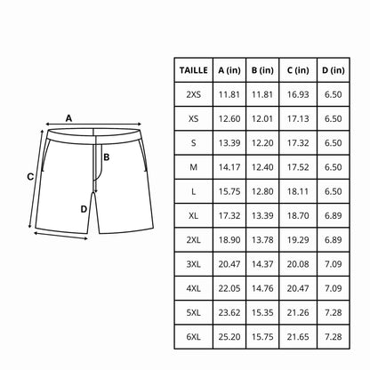 Short De Bain – Drapeau De L'Antarctique – Tissu Léger – Séchage Rapide