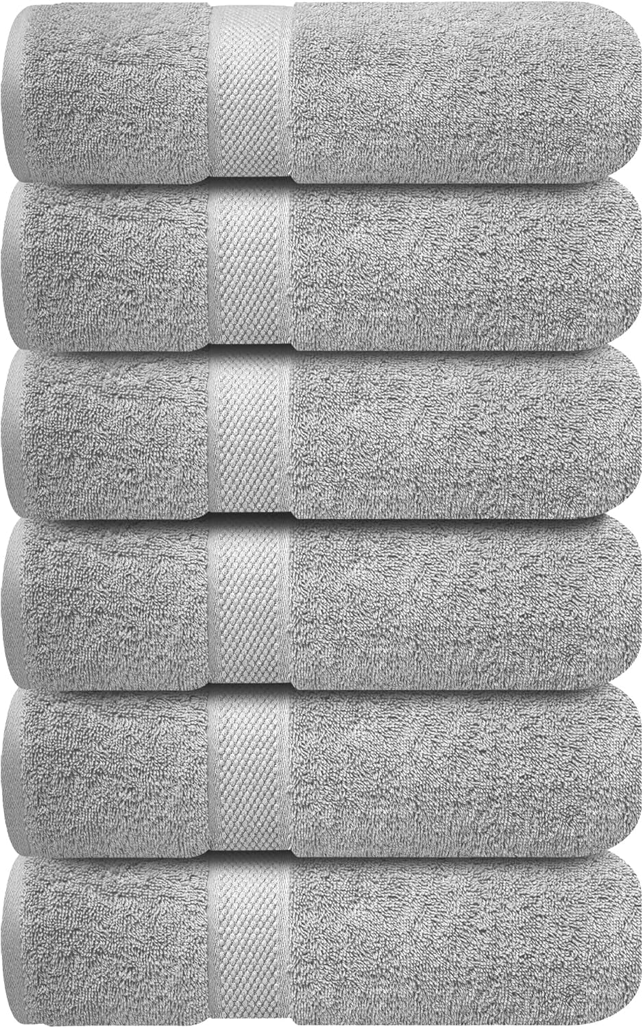 Luxury Wash Cloths for Showering [13X13] – 100% Cotton Washcloths [Pack of 12], Soft and Absorbent Face Towels for Bathroom Wash Clothes, Gym, and Spa (Brilliant White)