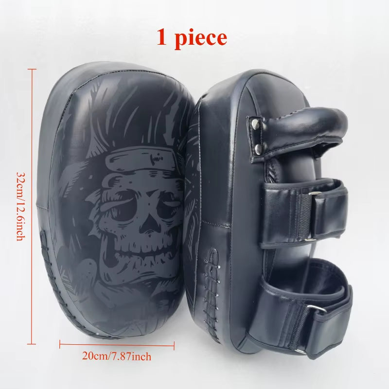 PU Leather Kickboxing Target Professional Curved Boxing Muay Thai Hand Target Arts Taekwondo Karate Training Punching Pads