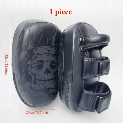 PU Leather Kickboxing Target Professional Curved Boxing Muay Thai Hand Target Arts Taekwondo Karate Training Punching Pads