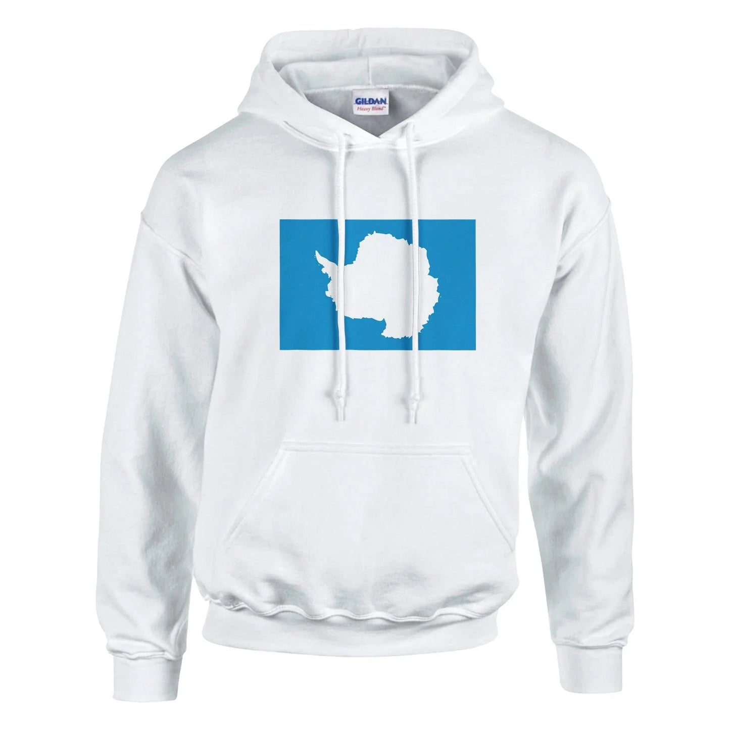 Sweat À Capuche – Drapeau De L'Antarctique – Imprimé – Coton Mélangé