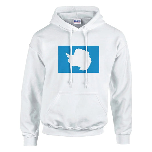Sweat À Capuche – Drapeau De L'Antarctique – Imprimé – Coton Mélangé