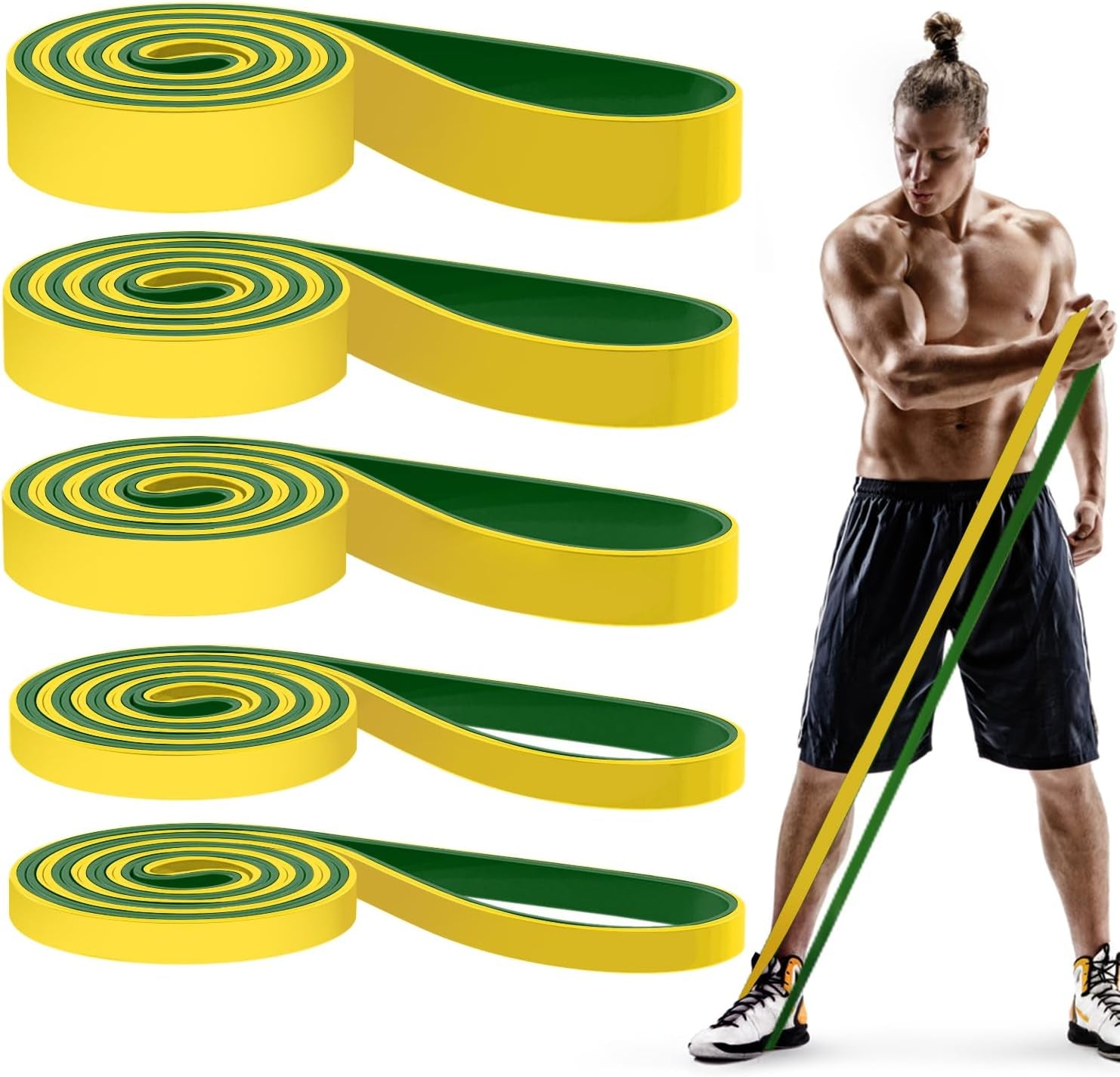 Pull up Bands, Resistance Bands, Pull up Assistance Bands Set for Men & Women, Exercise Workout Bands for Working Out, Body Stretching, Physical Therapy, Muscle Training