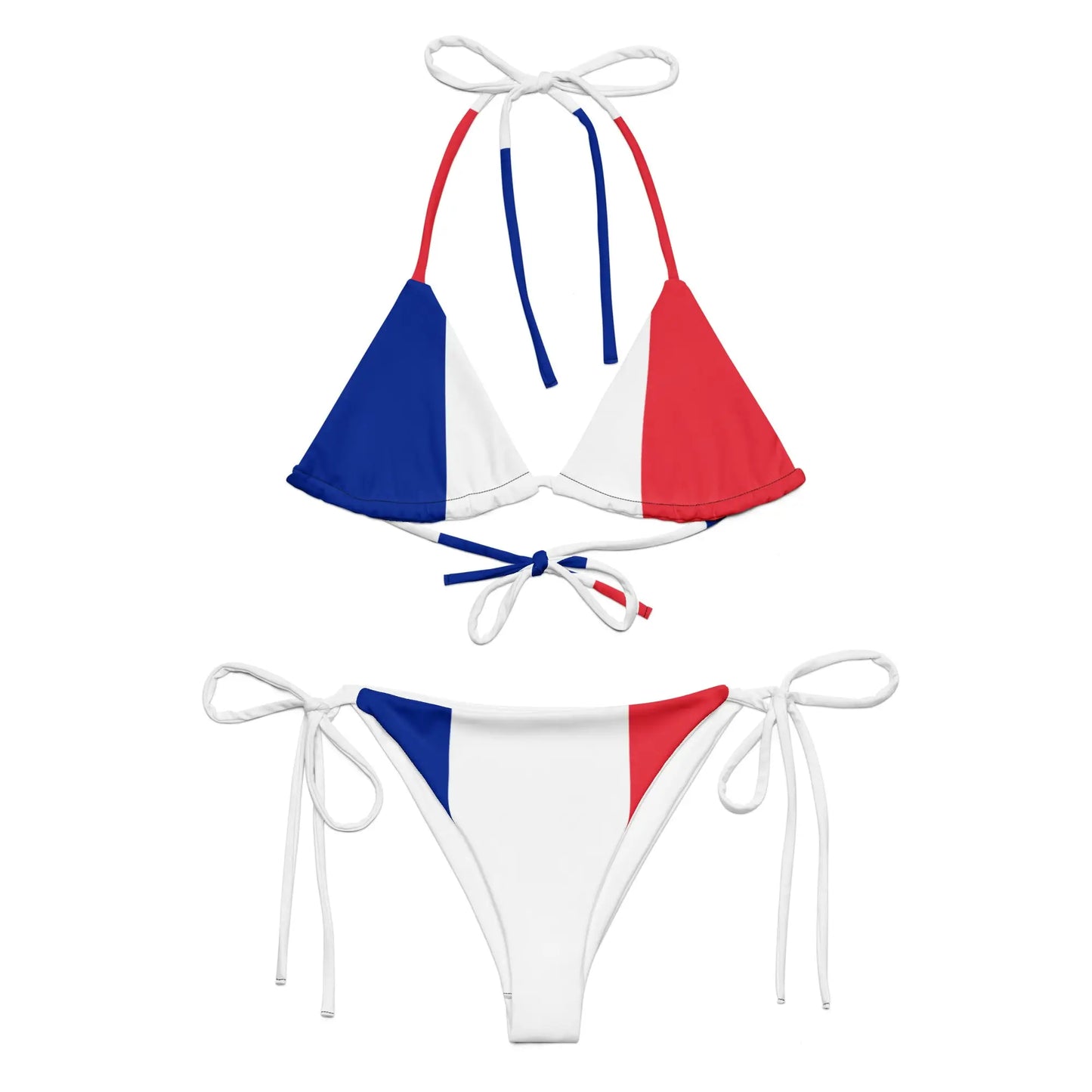 Bikini Femme – Drapeau De La France – Maillot De Bain 2 Pièces