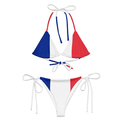 Bikini Femme – Drapeau De La France – Maillot De Bain 2 Pièces