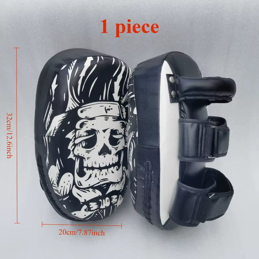 PU Leather Kickboxing Target Professional Curved Boxing Muay Thai Hand Target Arts Taekwondo Karate Training Punching Pads
