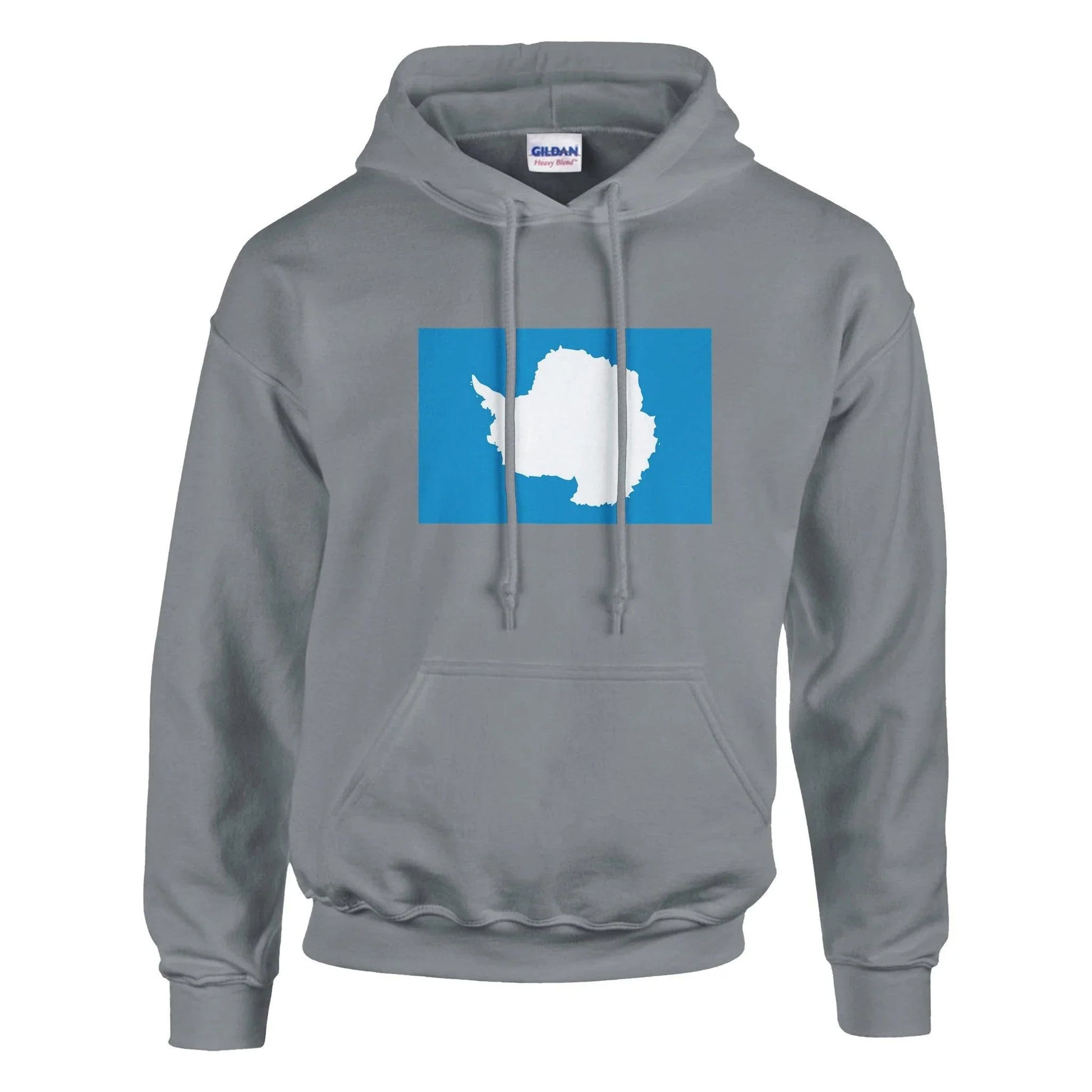 Sweat À Capuche – Drapeau De L'Antarctique – Imprimé – Coton Mélangé