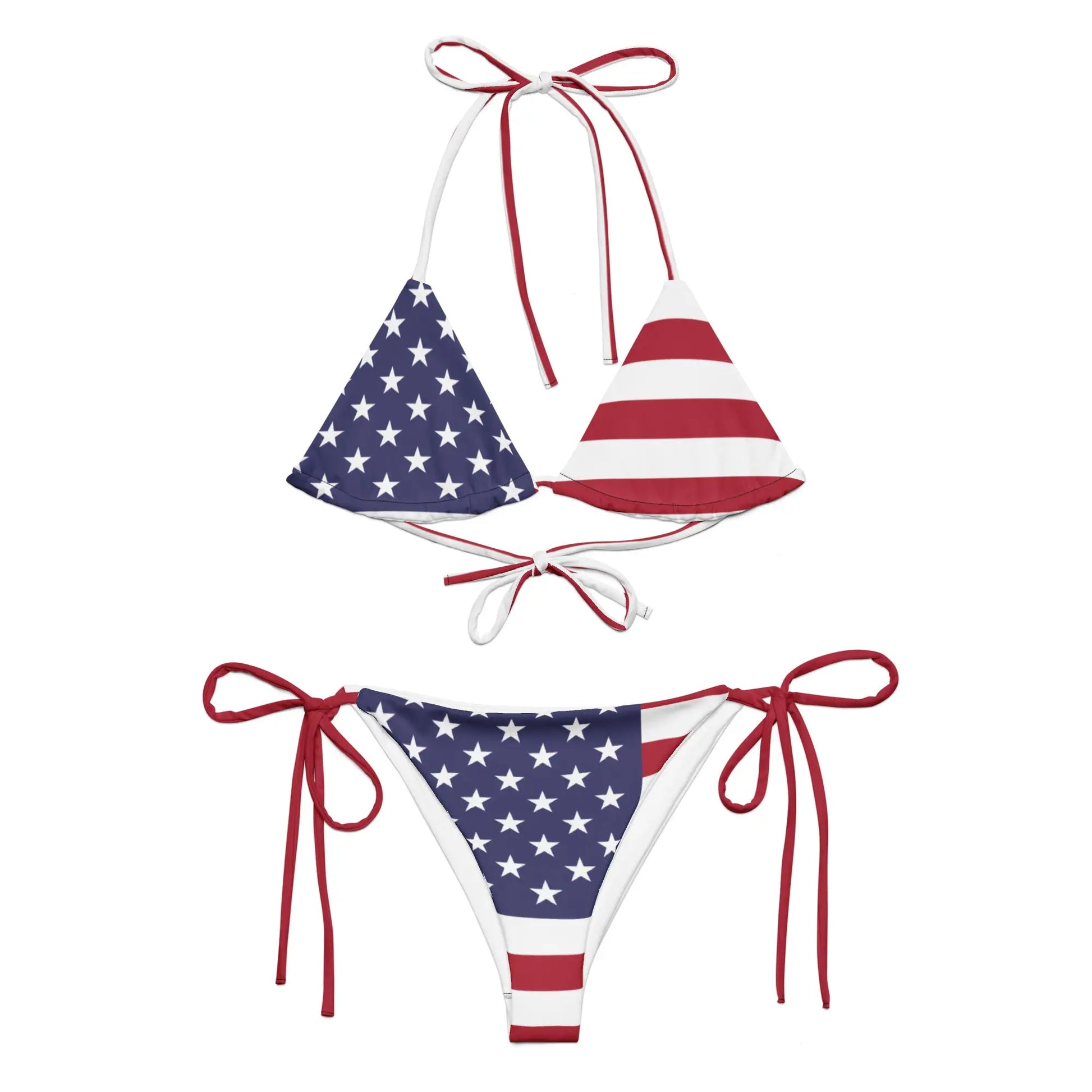 Bikini Femme – Drapeau Des États-Unis – Maillot De Bain 2 Pièces
