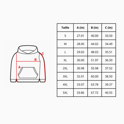 Sweat À Capuche – Drapeau De L'Antarctique – Imprimé – Coton Mélangé