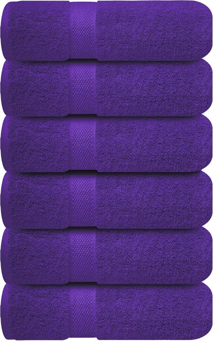 Luxury Wash Cloths for Showering [13X13] – 100% Cotton Washcloths [Pack of 12], Soft and Absorbent Face Towels for Bathroom Wash Clothes, Gym, and Spa (Brilliant White)