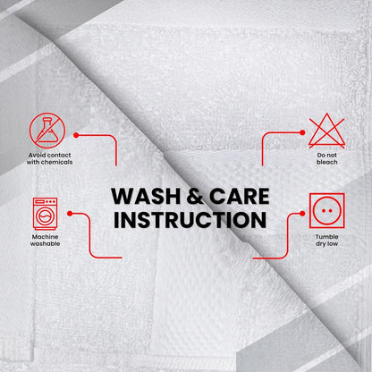 Luxury Wash Cloths for Showering [13X13] – 100% Cotton Washcloths [Pack of 12], Soft and Absorbent Face Towels for Bathroom Wash Clothes, Gym, and Spa (Brilliant White)